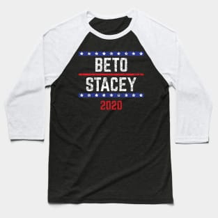 Beto O'Rourke and Stacey Abrams on the one ticket? Dare to dream. Presidential race 2020 Distressed text Baseball T-Shirt